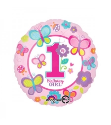 Balloon - Girls birthday - 1 year old