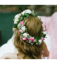 Flower crown with roses