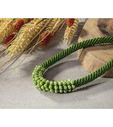 Green & Green Crystal Beads Necklace | Ayala
