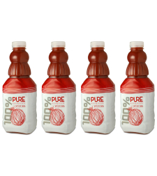  4 bottles of 100% pure pomegranate juice