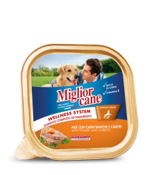 מיגליאור פטה בטעם עוף וגזר מעדן לכלב - 150 גר' Miglior cane