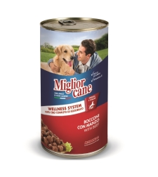 מיגליאור שימור לכלב 405 גרם נתחי בטעם בשר בקר