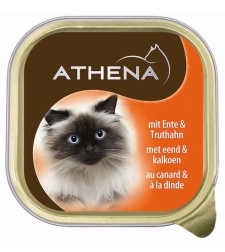 אתנה מעדן בטעם ברווז והודו לחתול - 100 גר' Athena