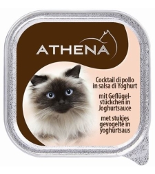 אתנה מעדן בטעם עוף ביוגורט לחתול - 100 גר' Athena