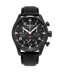 שעון Alpina Startimer Pilot Big Date Chronograph Black