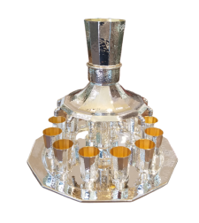 A pure silver wine dispenser for 12 diners