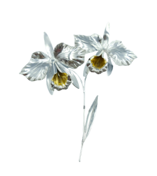 A pure silver flower for decoration