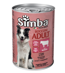סימבה שימור לכלב 415 גרם נתחי בקר