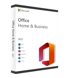 אופיס Retail ללא דיסק התקנה Microsoft Office Home & Business 2021 - רשיון למחשב אחד - שפה אנגלית