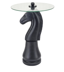 שולחן צד שחמט סוס BRASSBLACK