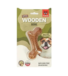 פופוס סטיקס צעצוע עץ בצורת עצם לכלבים FOFOS
