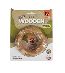 פופוס סטיקס צעצוע עץ בצורת טבעת לכלבים FOFOS