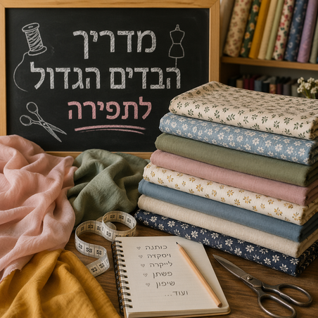 מדריך הבדים הגדול לתפירה