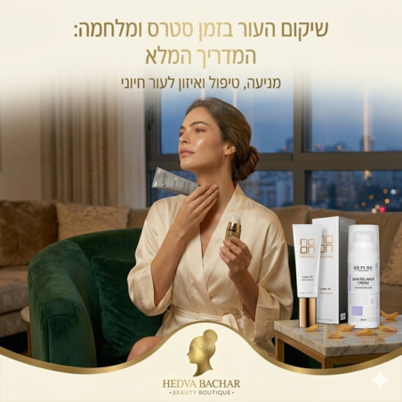 העור שלך בזמן מלחמה: המדריך המלא לניהול סטרס עורי | HBeauty חדוו