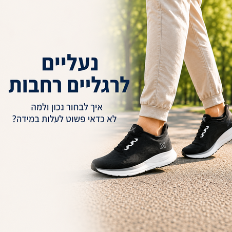 נעליים לרגליים רחבות - איך לבחור את הנעל הנכונה