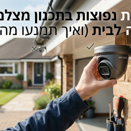 4 טעויות נפוצות בתכנון מצלמות אבטחה לבית (ואיך תמנעו מהן)