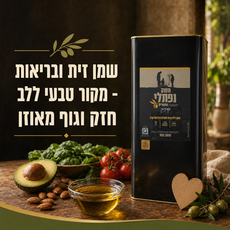 שמן זית ובריאות - מקור טבעי ללב חזק ולגוף מאוזן