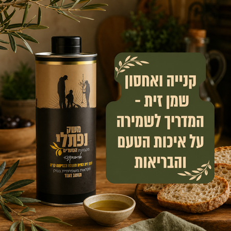 קנייה ואחסון שמן זית - המדריך לשמירה על איכות הטעם והבריאות