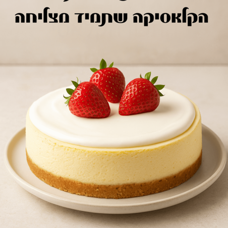 עוגת גבינה – הקלאסיקה שתמיד מצליחה