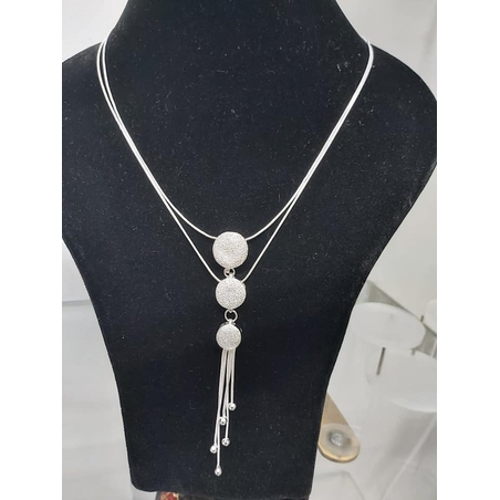 שרשרת ניגסט כסף שלוש שכבות