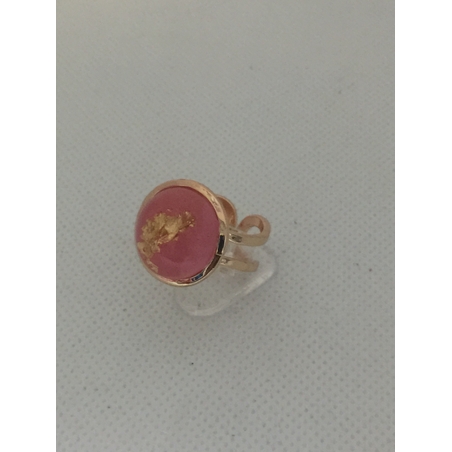 טבעת פליז ורוד עתיק4546