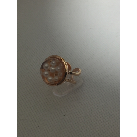 טבעת פליז פנינה