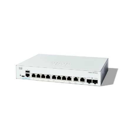 Cisco Catalyst 1300 8-Port Gigabit Switch + 2 x Gig Combo | C1300-8T-E-2G