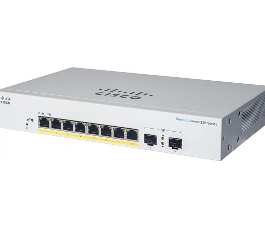 מתג חכם Cisco Business 8-Port Gigabit RJ45 + 2-Port Gigabit SFP CBS220-8T-E-2G-EU