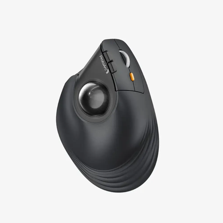עכבר טרקבול ארגונומי ProtoArc EM05 NL Ergonomic Vertical Wireless Trackball Mouse