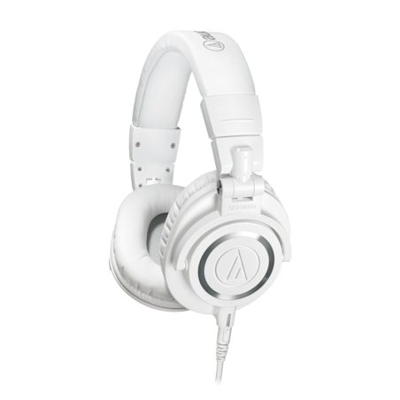 אוזניות ‏חוטיות Audio Technica ATH-M50X White אודיו טכניקה