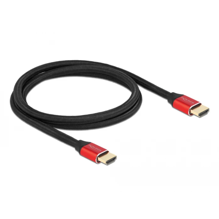 כבל HDMI 8K HDR Certified Red metal ז/ז תומך 60 הרץ