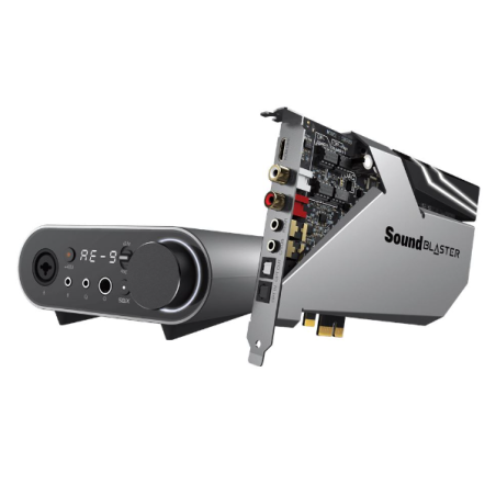 Creative Sound Blaster AE-9 Ultimate 32-bit / 384 kHz PCI-e Sound Card and DAC with Xamp Discrete Headphone Bi-Amp and Audio Control Module