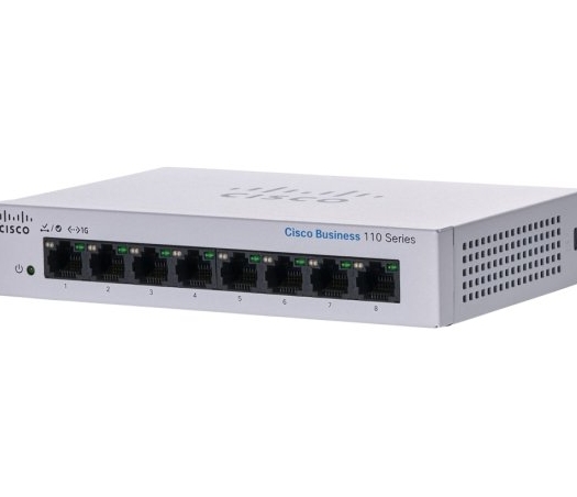 מתג לא מנוהל Cisco 8-Port Gigabit Desktop CBS110-8T-D-EU 10/100/1000Mbps