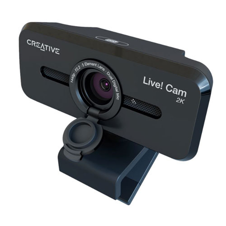 Creative Live! Cam Sync 1080p V3 - 2K QHD Webcam with 4X Digital Zoom and Built-in Mics