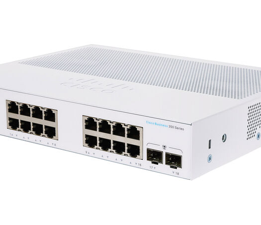 Cisco Business CBS350-16T-2G 16-port Gigabit Ethernet Managed Switch with 2 Gigabit SFP Ports