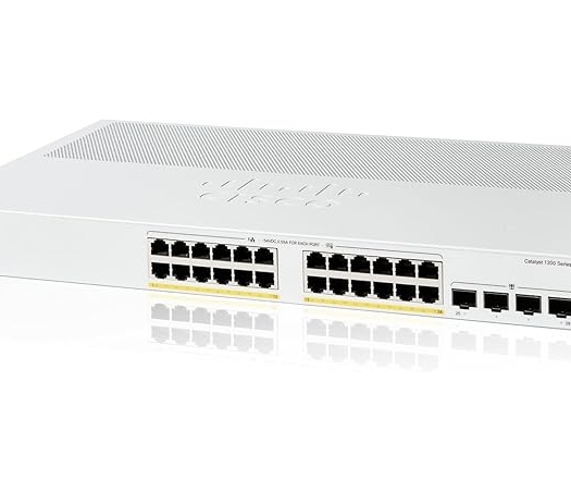 מתג חכם, 24 יציאות, Cisco Catalyst C1200-24P-4G
