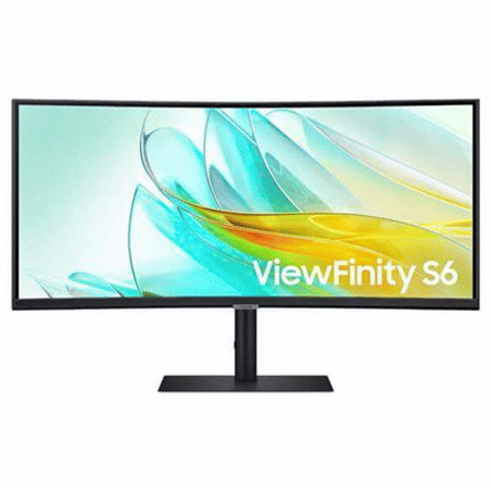 מסך מחשב ‏34 ‏אינטש Samsung S34C650UAM ViewFinity S6  Type-c 90W & Lan סמסונג