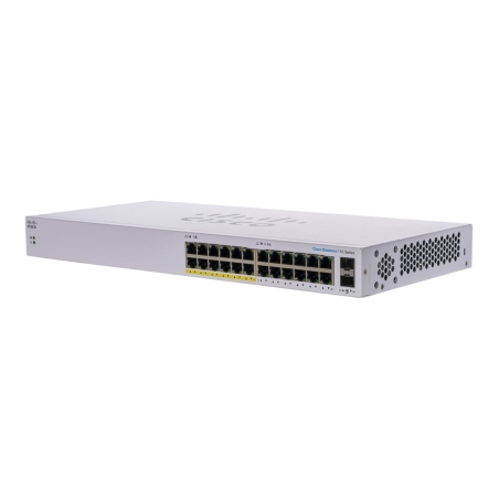 מתג לא מנוהל Cisco 24-Port Gigabit Partial PoE CBS110-24PP-EU 10/100/1000Mbps