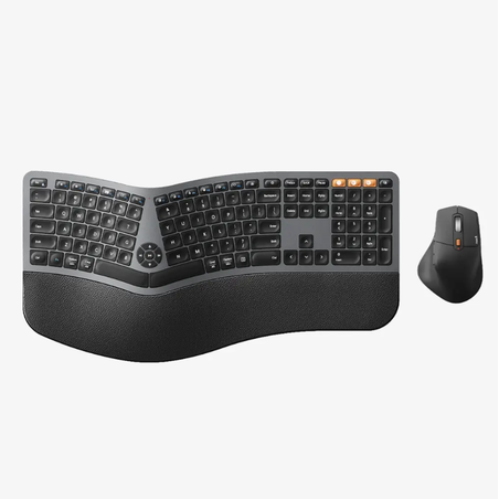 סט מקלדת ועכבר ארגונומי ProtoArc EKM01 Plus Ergonomic Keyboard Mouse Combo