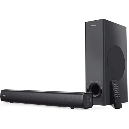 Creative Stage - 2.1 High Performance Under-monitor Soundbar with Subwoofer for TV, Computers, and Ultrawide Monitors