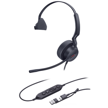 מערכת ראש למחשב Yealink UH44 Mono Teams USB C/A