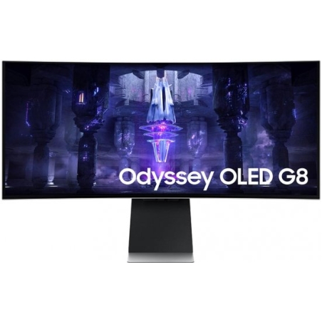 מסך מחשב גיימינג קעור Samsung S34BG850SM Odyssey G8 Quantum Dot OLED (SMART) 34'' FreeSync