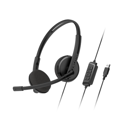 Creative HS-220 - USB Headset with Noise-cancelling Mic and Inline Remote