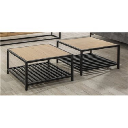 שולחן סלון מעוצב בעל זכוכית שקופהדגםShon