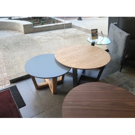 זוג שולחנות עגולים מודרניים דגם Inbalבמגוון צבעים לבחירה