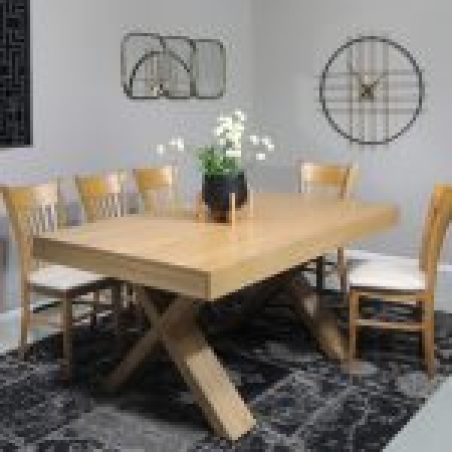 שולחן פינת אוכל עם 6 כסאות