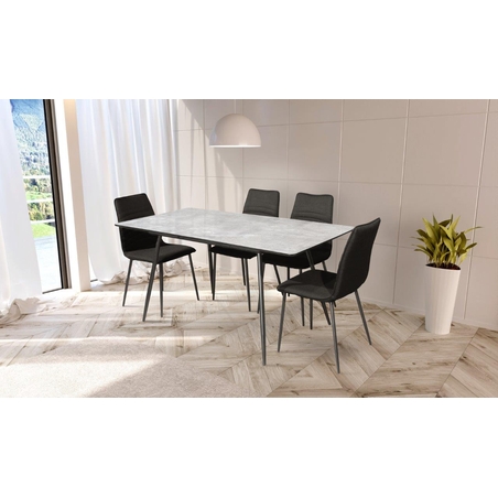 שולחן פינת אוכל עם 4 כסאות