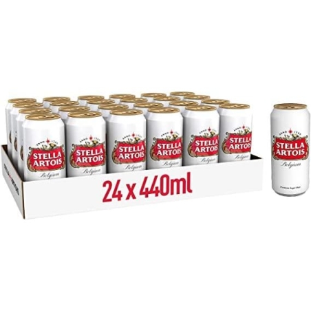 סטלה פחית 440 מ'ל ארגז 24 יחידות