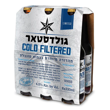 גולדסטאר קולד פילטר 330 מ'ל שישייה