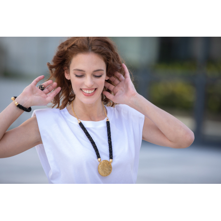 Black&Gold necklace | Inbal